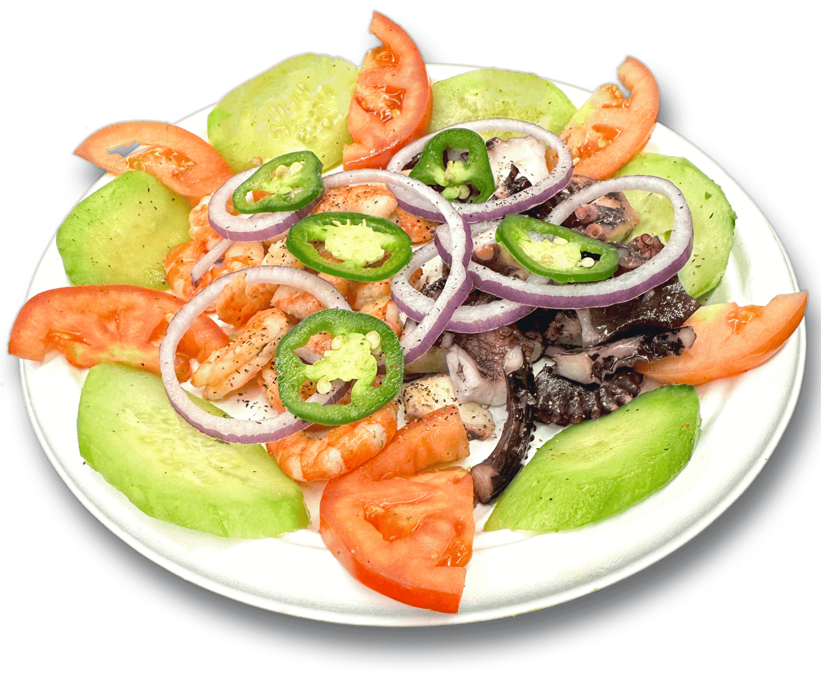 Botana de camaron y pulpo