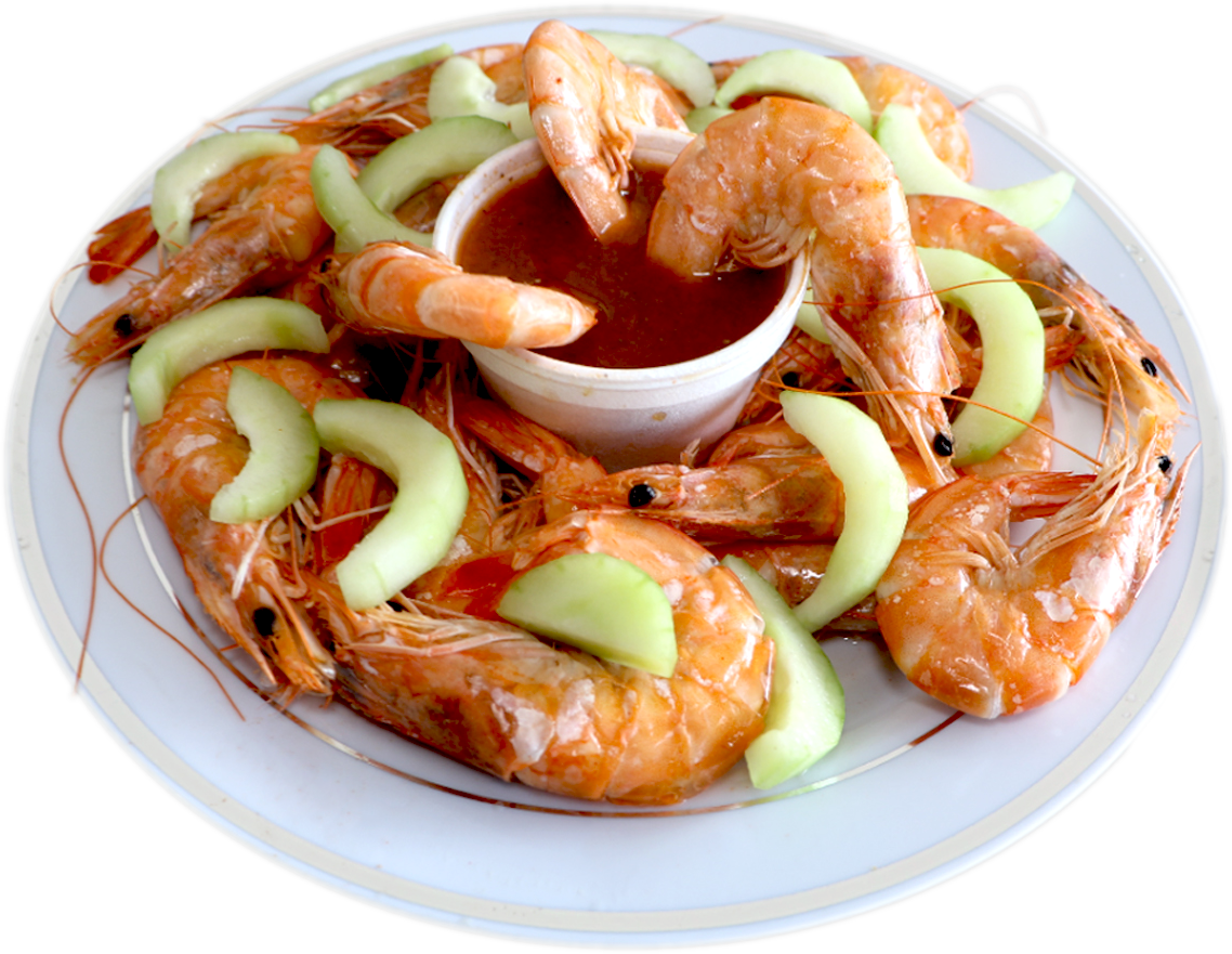 Camarones con Cabeza
